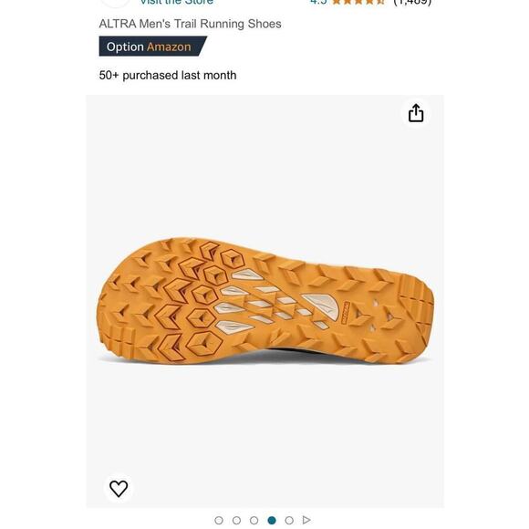 Altra Men’s Navy Blue Lone Peak 7 Trail Running Shoes / Size-11.5 - Picture 13 of 16